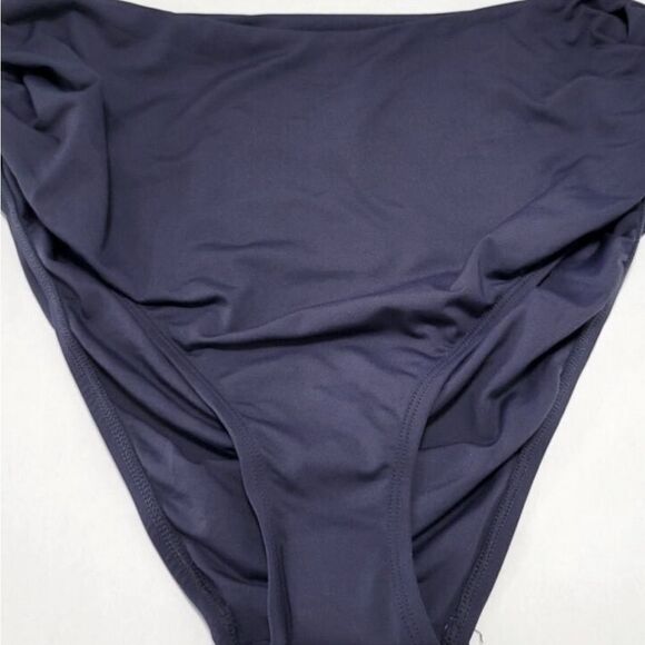 Anne Cole Live in Color Convertible Swim Bottom Navy Plus Size Swumwear - Picture 4 of 9